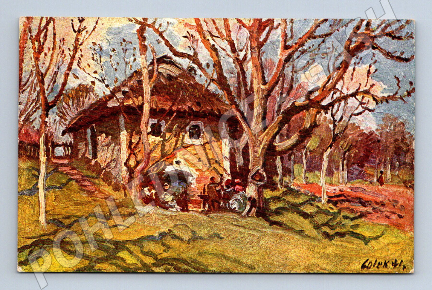 Pohlednice vinohrady Uh. Hradiště 1918 (M6698)