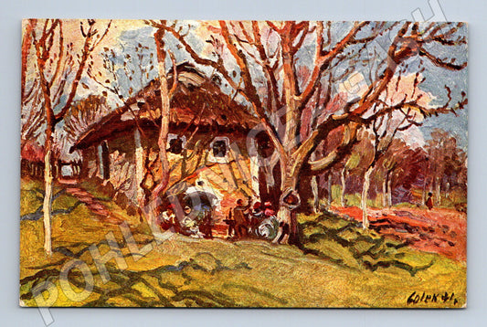 Pohlednice vinohrady Uh. Hradiště 1918 (M6698)