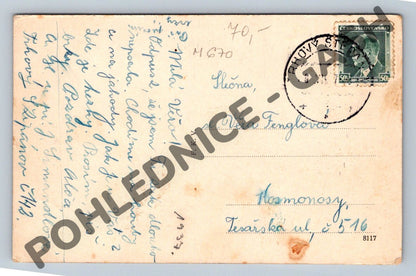 Pohlednice Trhový Štěpánov koláž foto ČSR 1937 (M670)