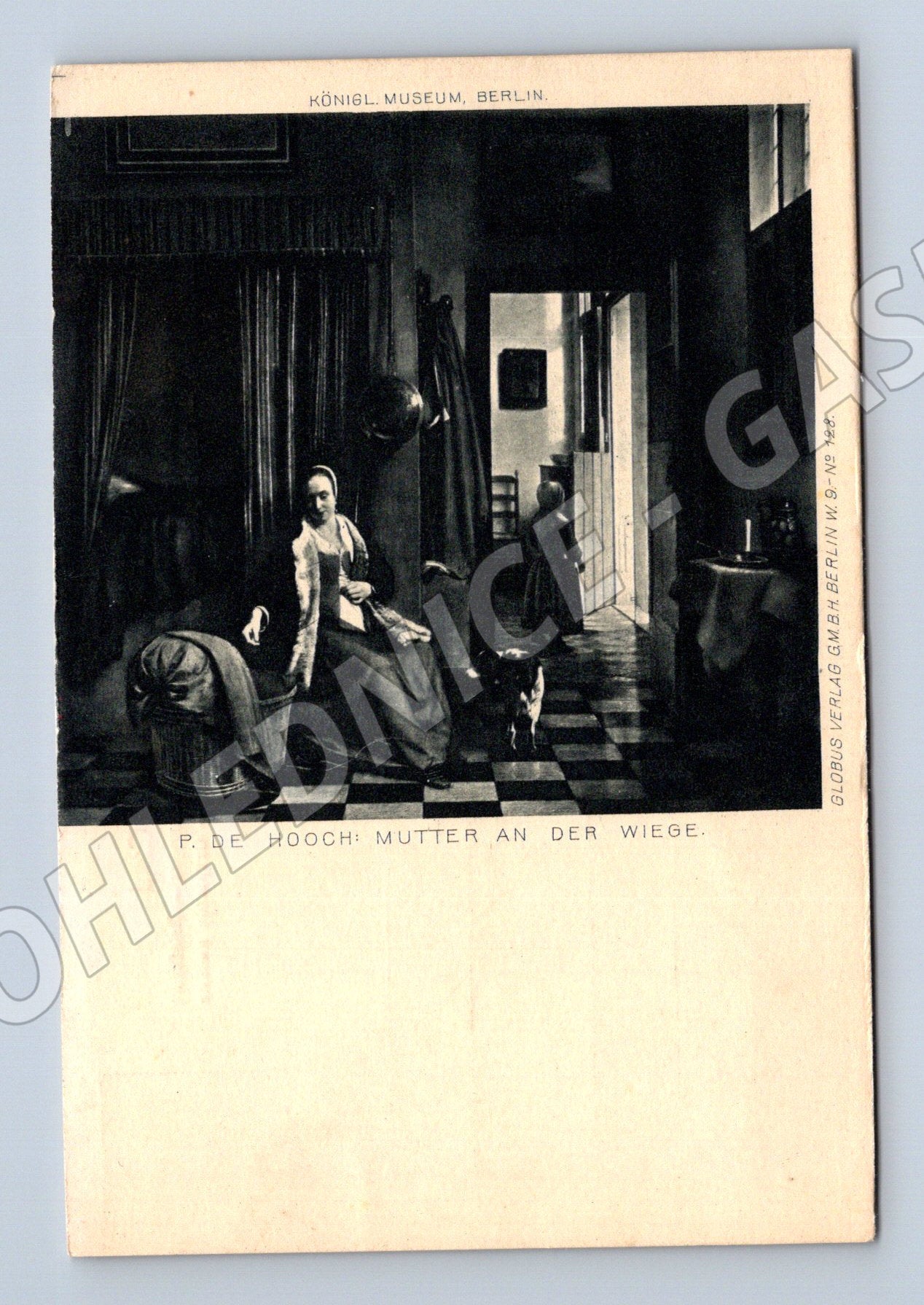 Postcard Mutter an der Wiege Hooche (M6706)
