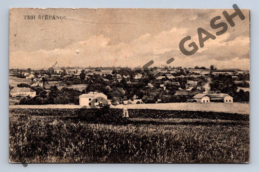 Pohlednice Trh Štěpánov panorama stará ČSR (M671)