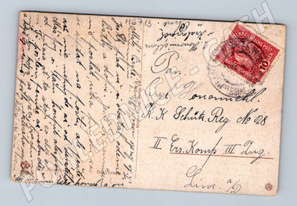 Pohlednice vesnická scéna RU 10h (M6713)