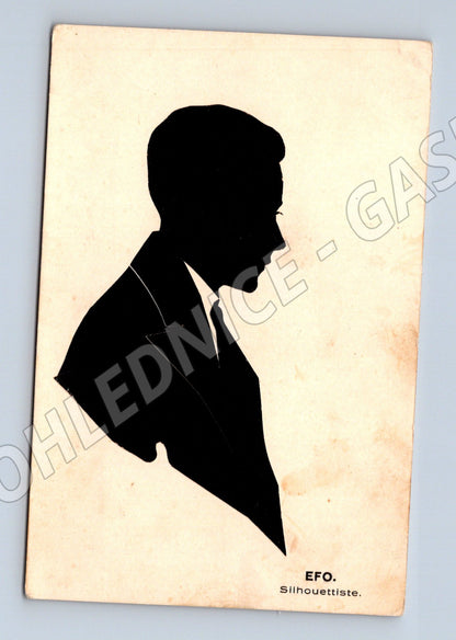 Pohlednice silueta portrét EFO (M6719)