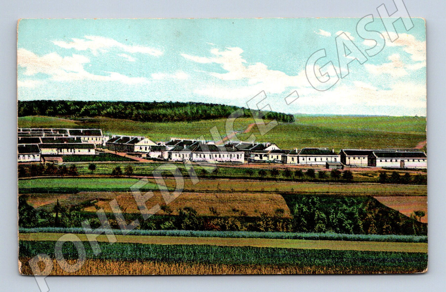 Pohlednice kolorovaná vesnice malý formát (M6721)