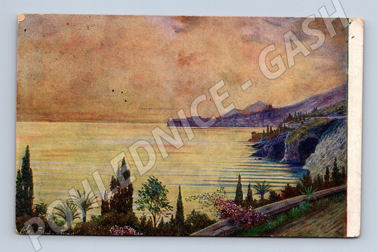 Pohlednice Dubrovník večerní nálada 1917 (M6725)