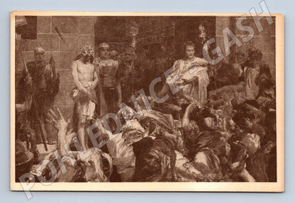 Pohlednice Vojtěch Hynais Kristus před Pilátem (M6730)