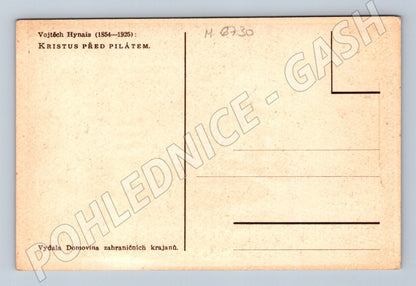Pohlednice Vojtěch Hynais Kristus před Pilátem (M6730)