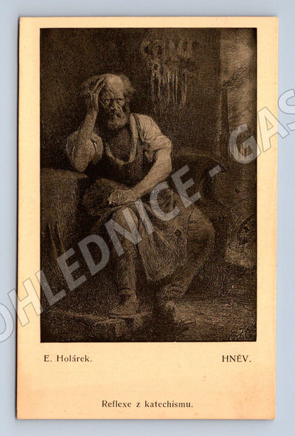 Pohlednice E. Holárek Hněv Plichta (M6732)