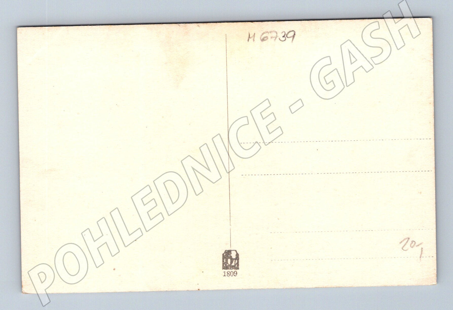 Postcard landscape by the river cows (M6739)