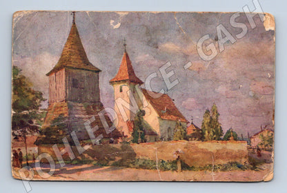 Postcard Malín u Kutná Hory cemetery (M6742)