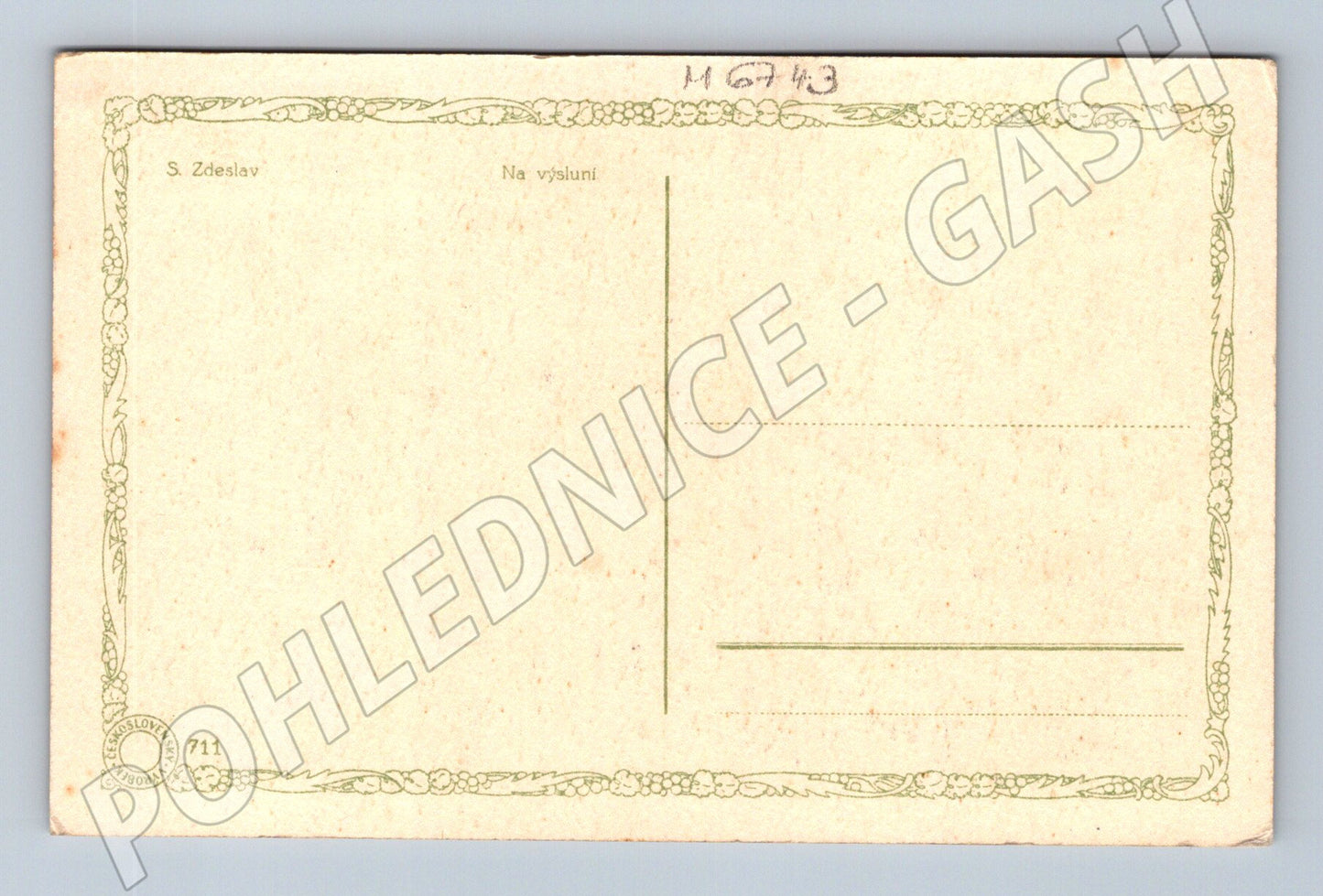 Postcard In the sunshine, the Czech countryside (M6743)