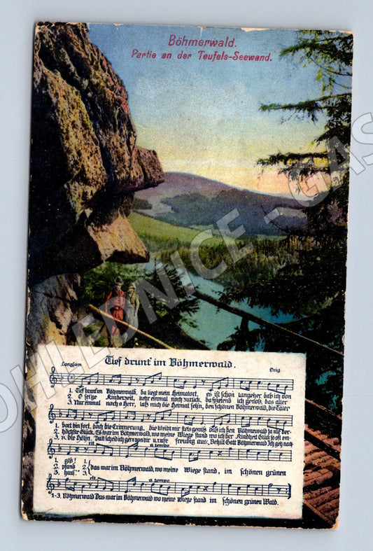 Postcard Šumava Devil's Lake 1914 (M6745)