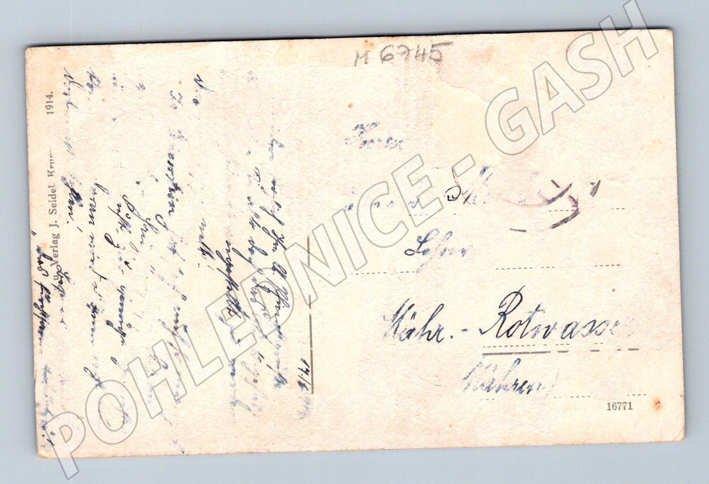 Pohlednice Šumava Čertovo jezero 1914 (M6745)