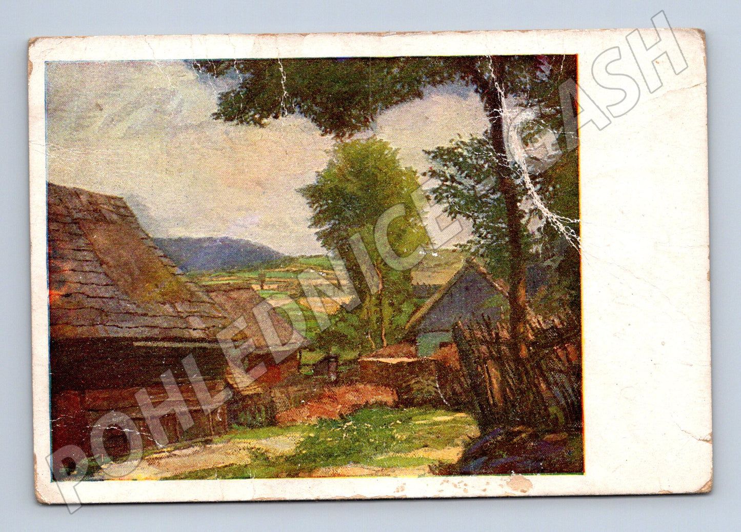 Pohlednice Al. Kalvoda venkovská krajina (M6754)
