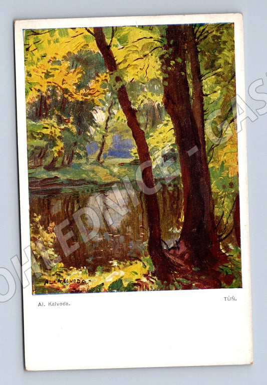 Postcard Alois Kalvoda Tůň landscape (M6758)