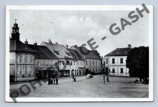 Pohlednice Uhlířské Janovice historické náměstí ČSR (M676)
