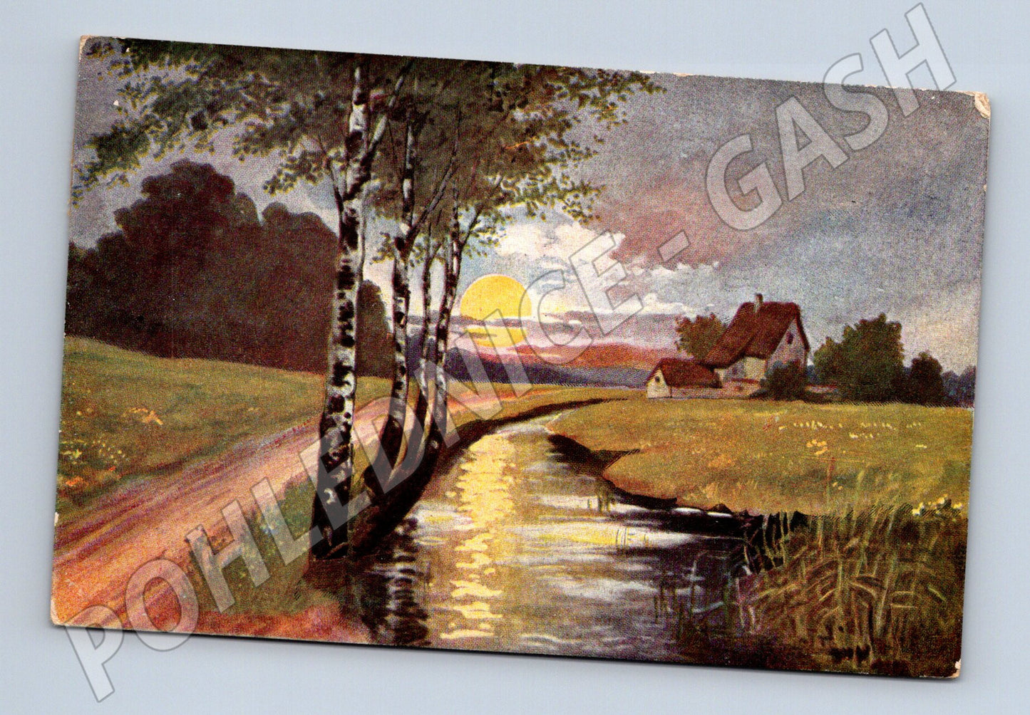 Postcard Czech landscape small format 1926 (M6762)