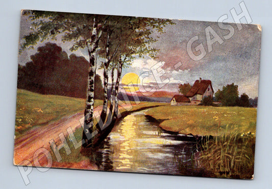 Postcard Czech landscape small format 1926 (M6762)