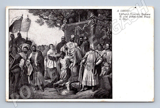 Postcard of Přemysl's victory over the Prussians (M6763)