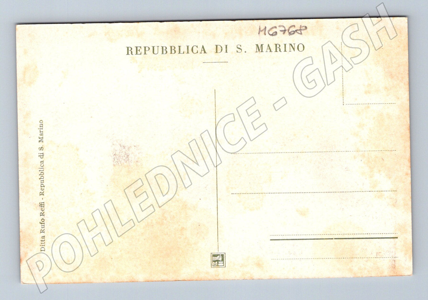 Postcard San Marino 1740 historical undescribed (M6768)