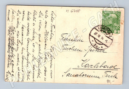 Pohlednice Lenbach Dame mit Hut RU FJI (M6788)