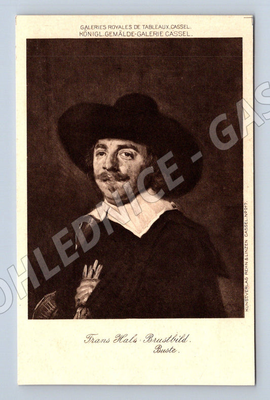 Postcard Frans Hals bust painting (M6791)