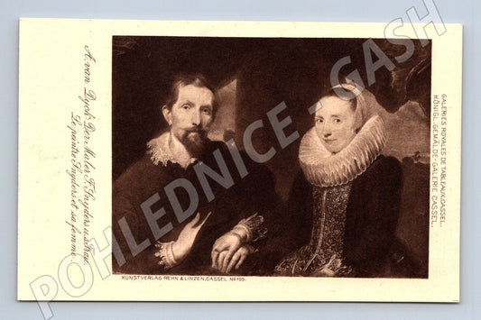 Postcard painter H. Keyserders with his wife (M6795)