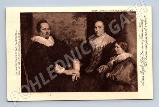 Postcard family portrait gallery Kassel (M6796)