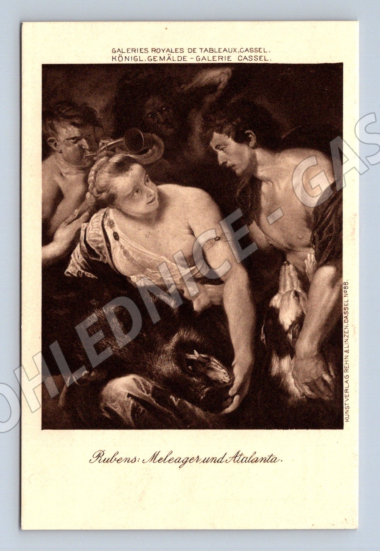Postcard Rubens Meleager und Atalanta (M6798)