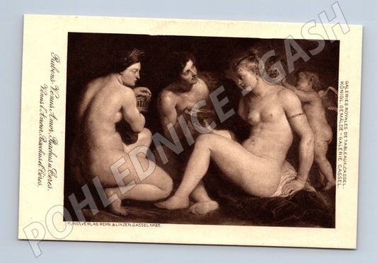 Postcard Rubens Venus Cupid Bacchus Ceres (M6799)