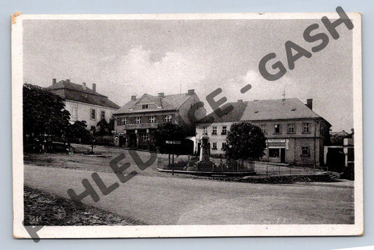 Pohlednice Divišov Dolejší náměstí čb ČSR (M680)