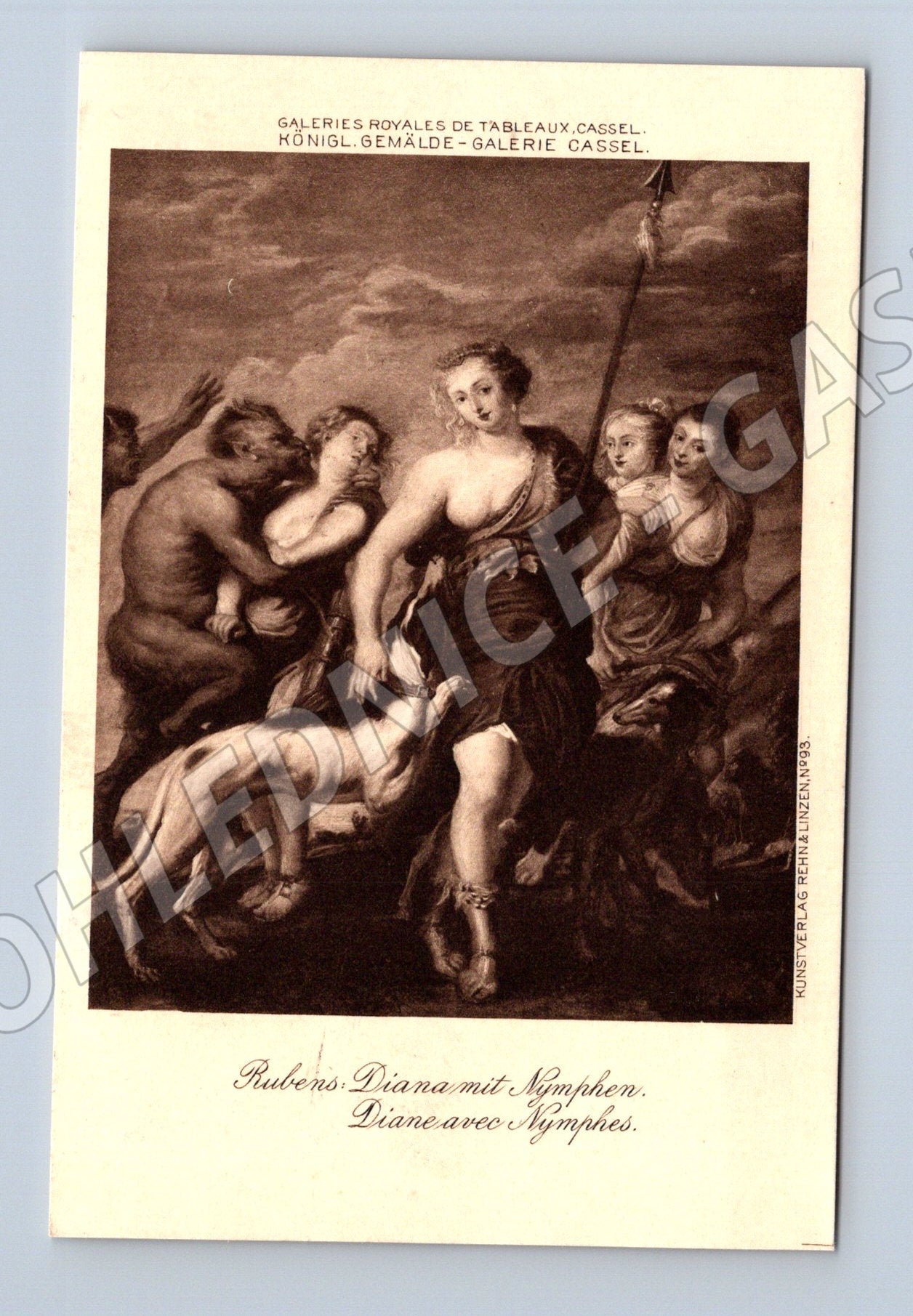 Pohlednice Diana mit Nymphen Kassel (M6800)