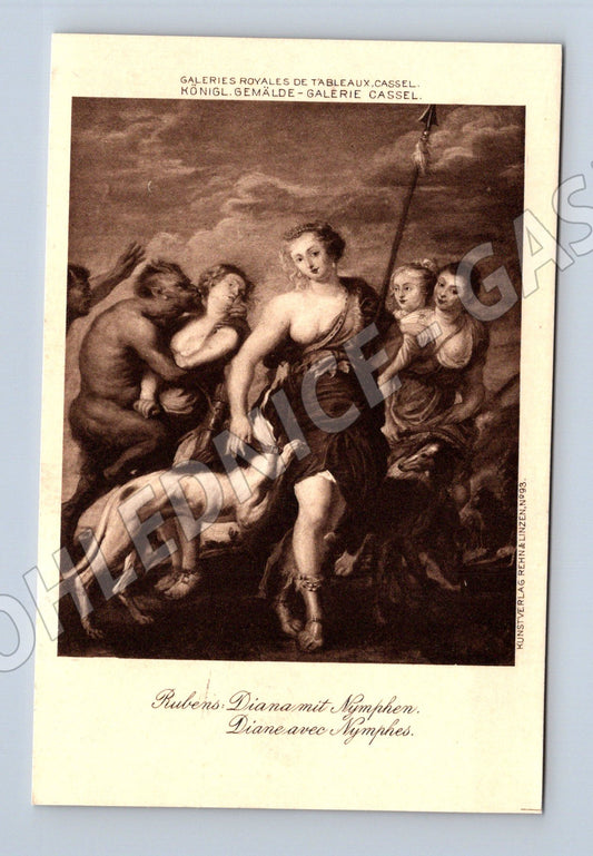 Postcard Diana with Nymphs Kassel (M6800)