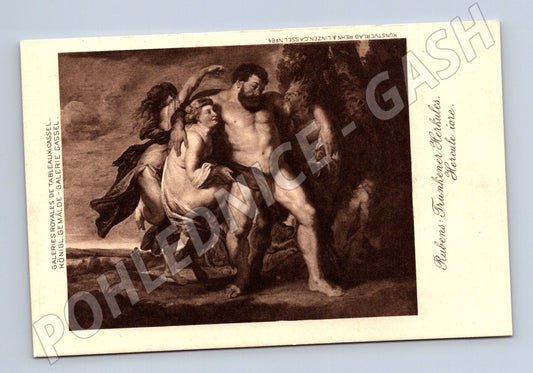 Postcard Rubens Triumph of Hercules Kassel (M6801)