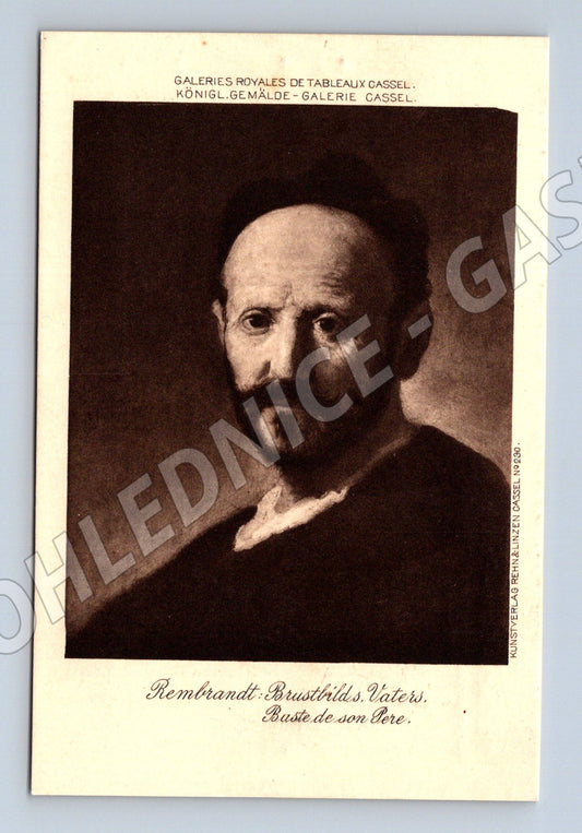 Postcard Rembrandt portrait Cassel (M6806)