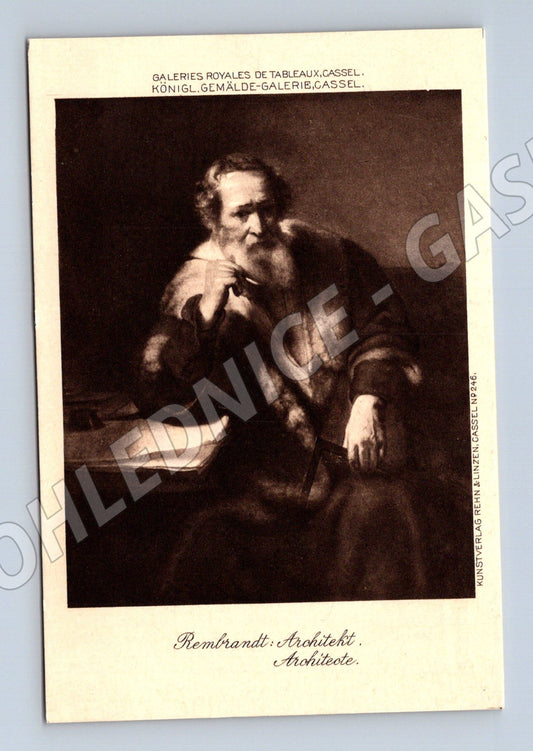 Postcard Rembrandt Architect of Art (M6807)