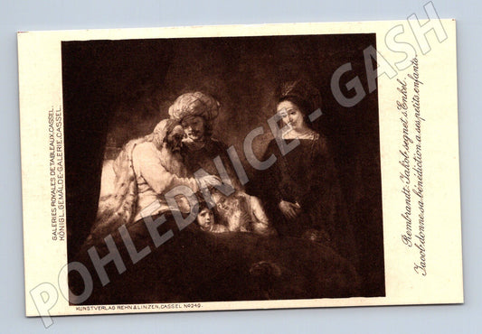 Postcard Rembrandt Jacob Blessing His Sons (M6808)