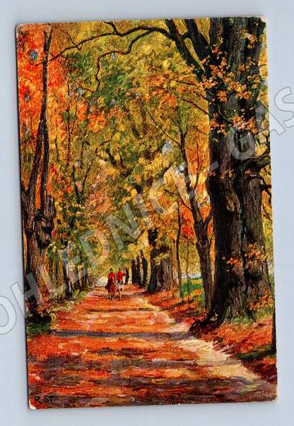 Pohlednice podzimní park Egemes RU (M6816)