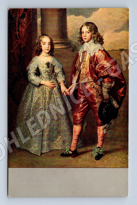 Postcard van Dyck Prince Willem II and Marie (M6819)
