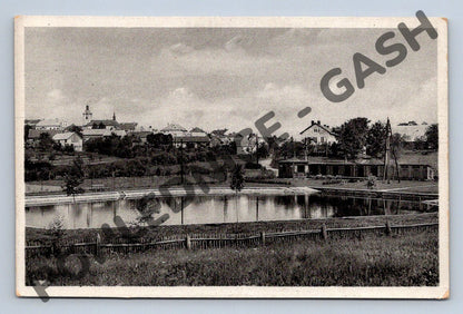 Pohlednice Divišov černobílá stará do 1950 (M682)