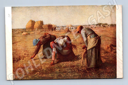 Millet Postcard The Gleaners Louvre (M6823)