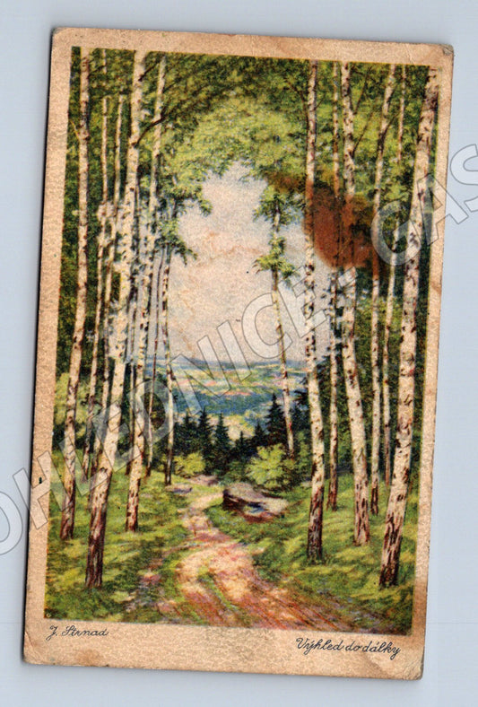 Postcard Distant View J. Hynais (M6829)