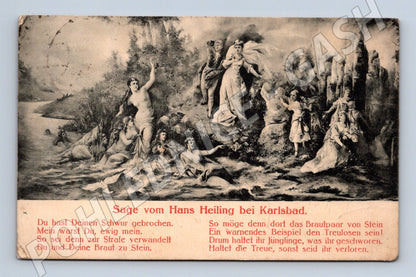 Pohlednice Hans Heiling pověst Karlovy Vary (M6831)