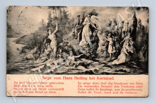 Postcard Hans Heiling The Legend of Karlovy Vary (M6831)