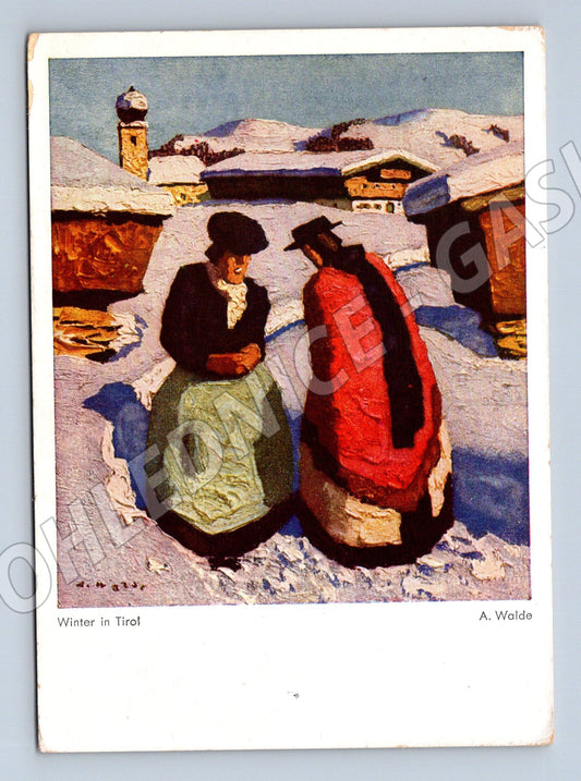 Pohlednice Winter in Tirol Alfons Walde (M6835)