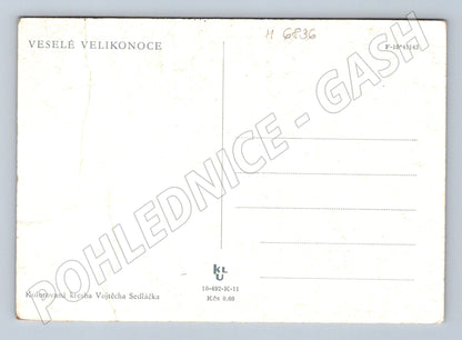 Pohlednice Velikonoce venkov Sedláček (M6836)