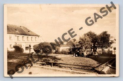 Pohlednice Divišov náměstí ČSR 1956 sběratelská (M684)