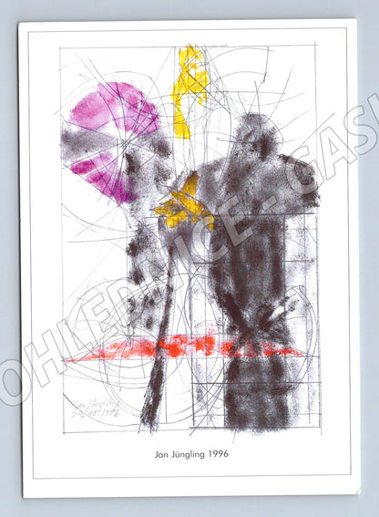 Postcard Jan Jüngling abstraction 1996 (M6841)