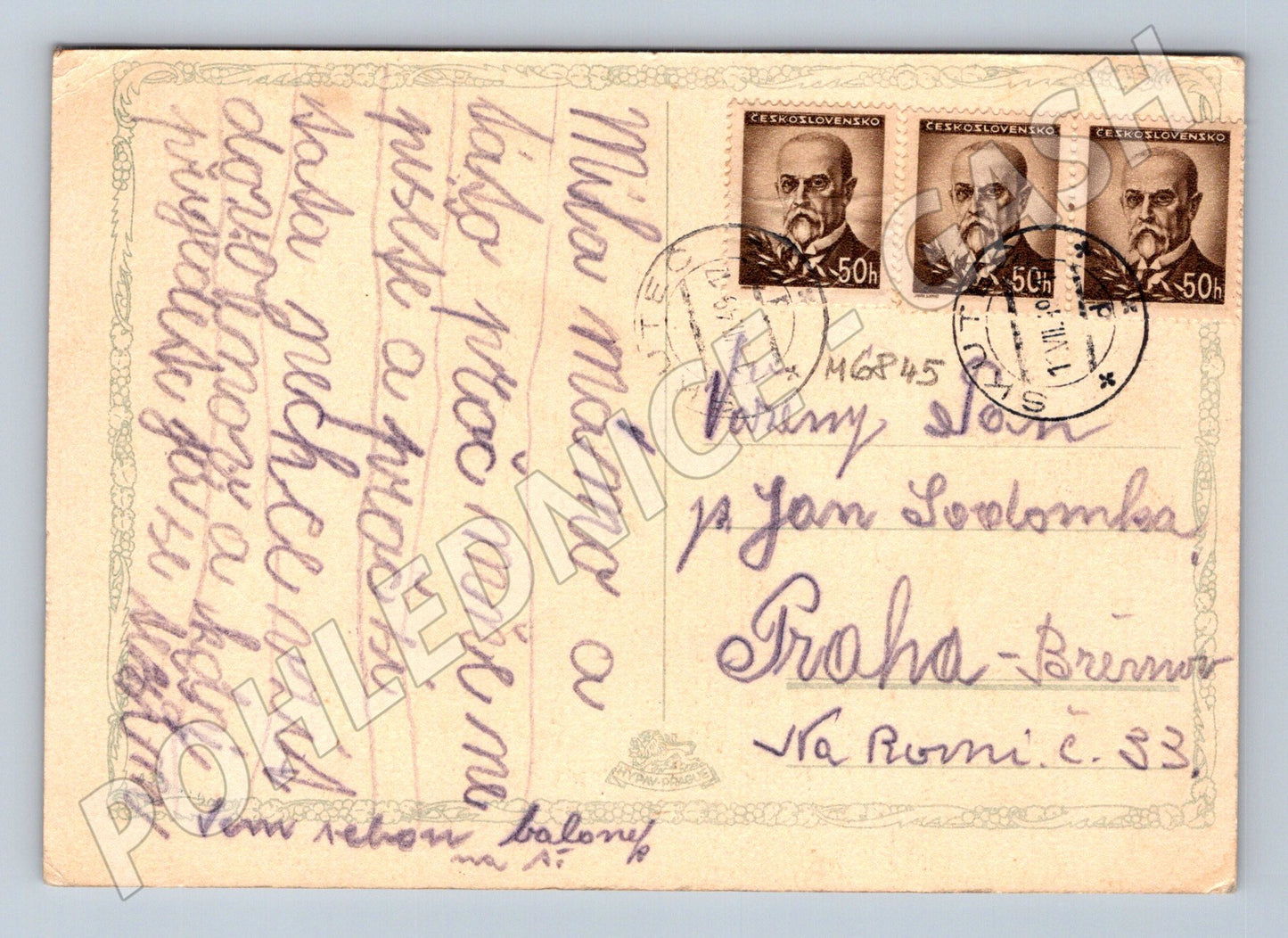 Postcard Czech landscape small format (M6845)