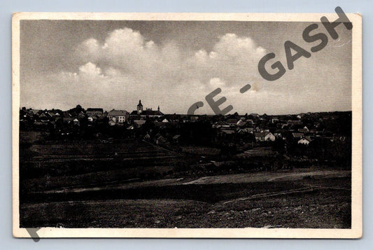 Pohlednice Divišov celkový pohled ČR do 1950 (M685)